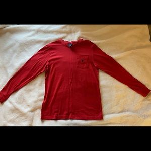 Polo shirt. Size S but fits like M because it’s a male shirt.